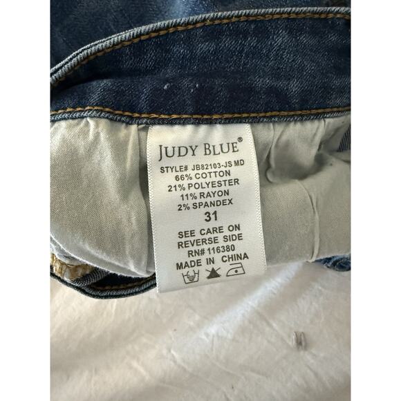 Judy Blue Women's Straight Leg Jeans - Blue - Picture 4 of 7